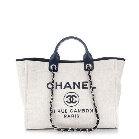 chanel deauville inspired tote|chanel deauville tote large size.